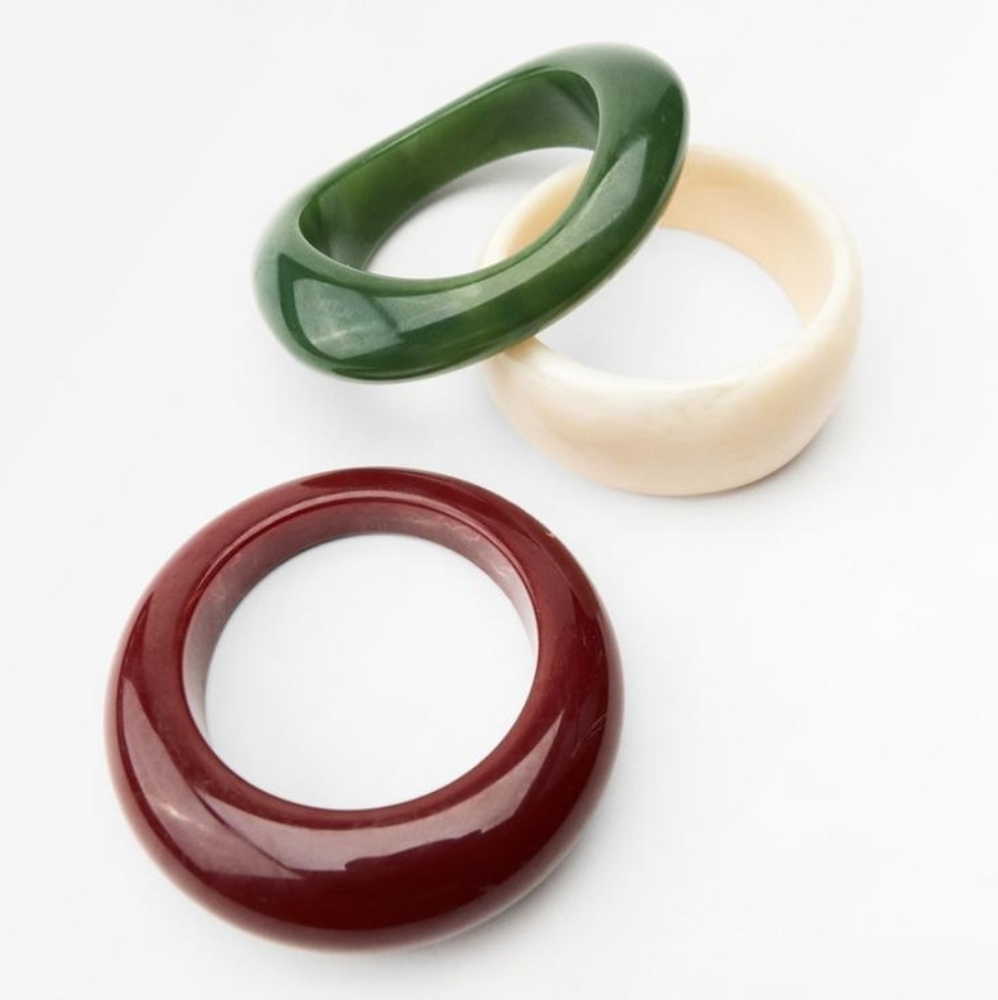 ZARA 3 Pack of Resin Bracelets